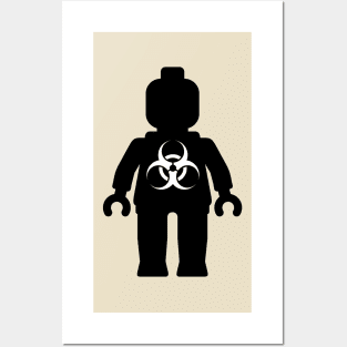 Minifig with Radioactive Symbol Posters and Art